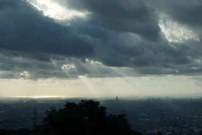 Cloudy Skies Near the Ocean