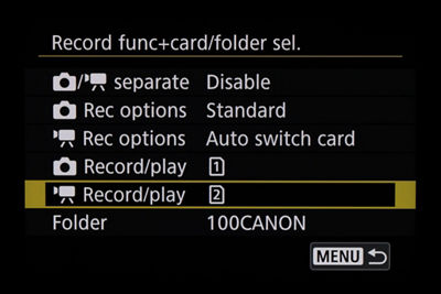 Record Function - Record/Play Option