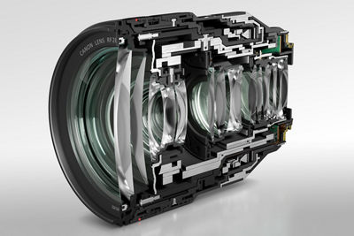 Mirrorless Lens - 3 Quarter X-ray View