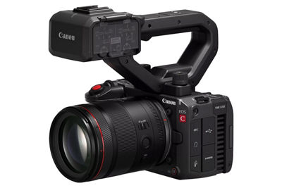 EOS R5 C with Attachment - 3 Quarter View