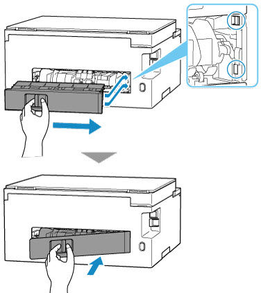 Remove Jammed Paper from the Rear Side - GX1020