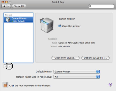 Uninstalling the printer driver on MAC (Driver 2.24)(SOHO)