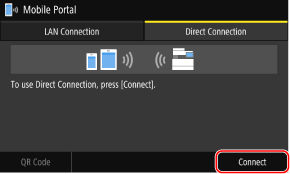 Connecting a Mobile Device Directly to the Machine (Direct Connection ...