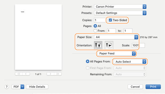 Printing on Preprinted Paper with a Logo - MF640 and MF740 Series