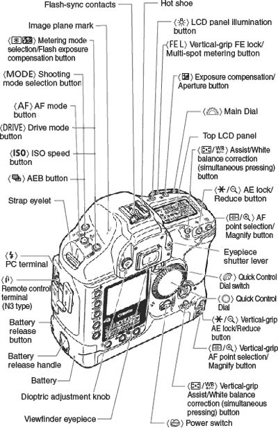 Nomenclature of the EOS 1D Mark II, EOS 1D Mark II N and EOS 1Ds