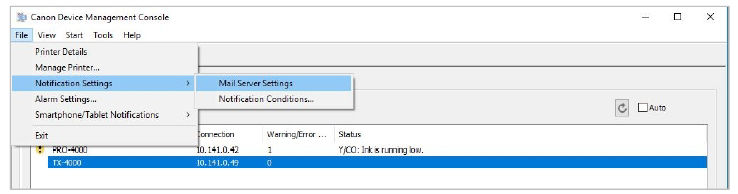 How To Set Email Notifications in Device Management Console