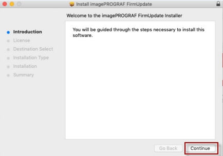 How to Use imagePROGRAF Firmware Update Tool (Mac)