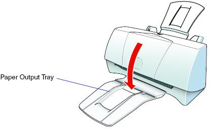 Seat Paper Output Tray correctly
