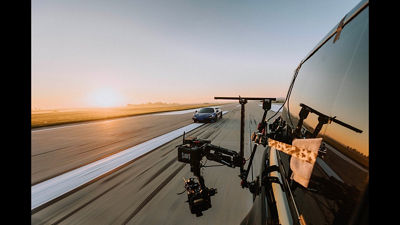 Canon Cinema Camera Recording a Car