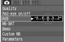 How to cancel any Auto Exposure Bracketing (AEB) that is set on the EOS ...
