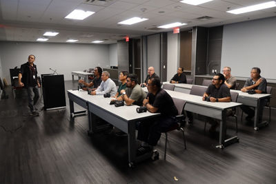 People Learning in a Classroom