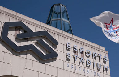 Esports Stadium Arlington logo outside of building