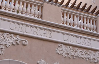 Film school building with intricate design