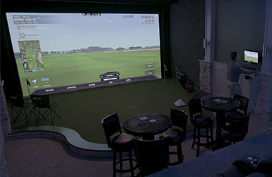 Golf simulation room