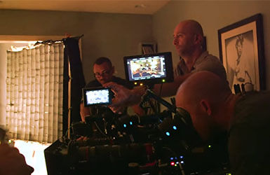 Film Makers Watching a Scene