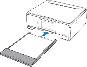 Cassette shown being reloaded into printer