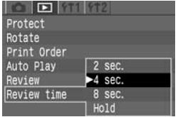 How to change settings in the menu system of the EOS Digital Rebel.