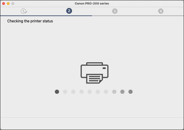 Checking the printer status