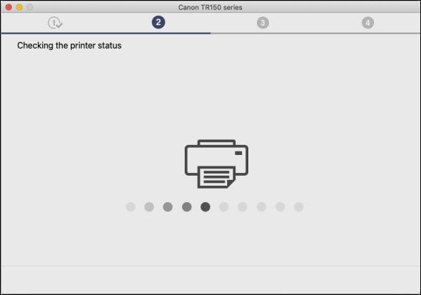Figure: Checking the printer status