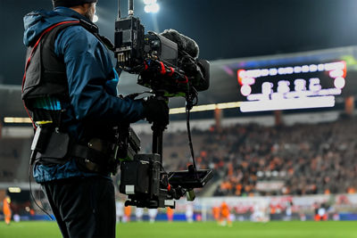 CINE-SERVO 11-55mm on a Cinema Camera to Record a Football Game