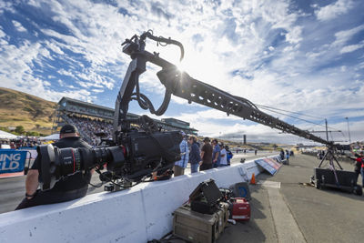 CINE-SERVO 11-55mm on a Cinema Camera to Record a Racecar Race