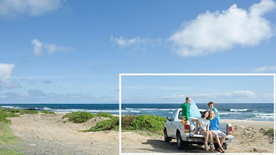 Friends on the Back of a Truck