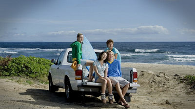 Friends on the Back of a Truck