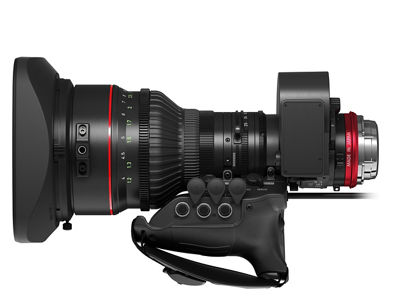 Canon Cine-Servo 25-250mm - Bottom with servo and hood