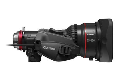 Canon Cine-Servo 25-250mm - Right with servo and hood