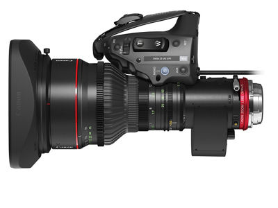 Canon Cine-Servo 25-250mm - Top with servo and hood