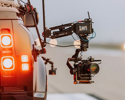 camera rigged to a car