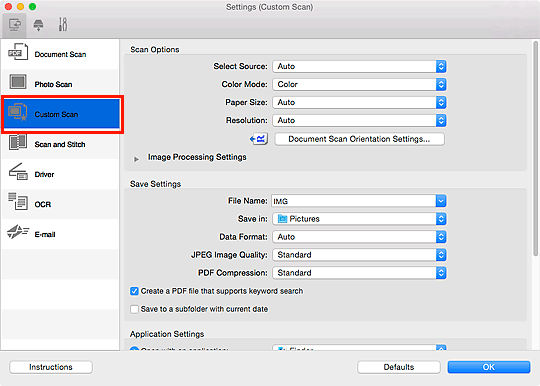 IJ Scan Utility (macOS) - Scanning Multiple Originals at One Time ...
