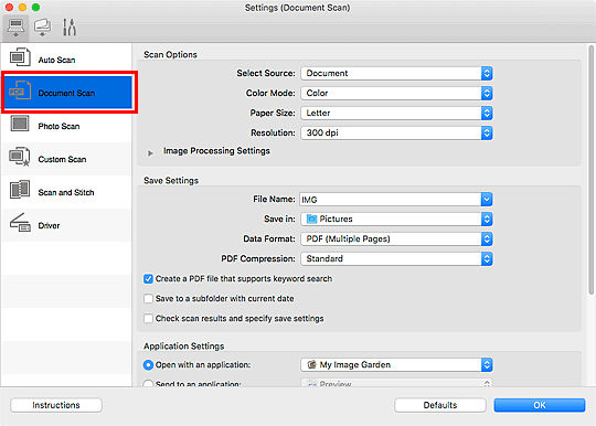 IJ Scan Utility - Extracting Text from Scanned Images (OCR) (Mac) - TS5020