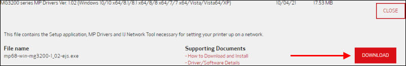 Set up the PIXMA MG3200 Series Printer for use via Wi-Fi - Windows ...