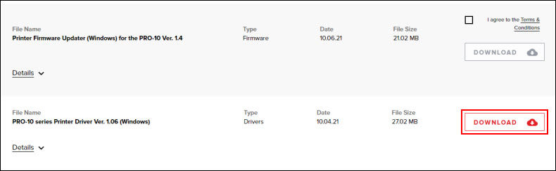 How to Connect the Printer to a Wired LAN with a Downloaded Driver - PRO-10