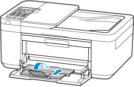 Retract the output tray extension and paper output support