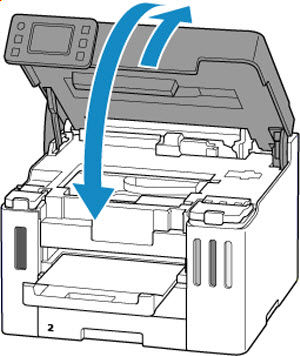Remove Jammed Paper from Inside the Printer - GX5520X