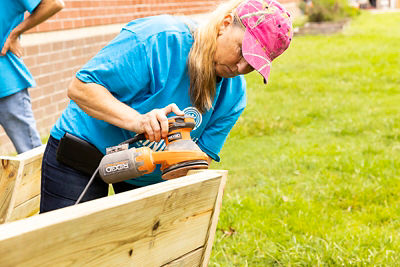 Canon members volunteer with the local Foodbank