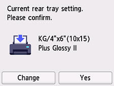 Make sure the paper size and type match what is displayed on the touch screen