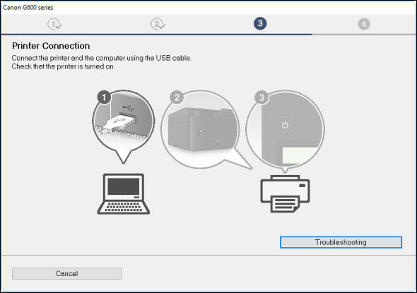 PIXMA G620 USB Setup - Windows