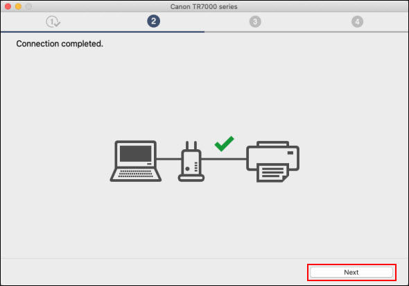 Click Next (outlined in red) to proceed