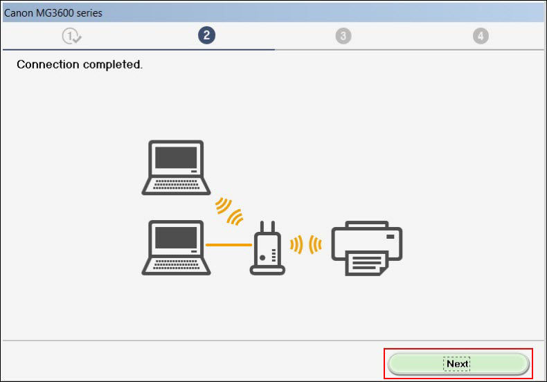 Select Next (outlined in red)