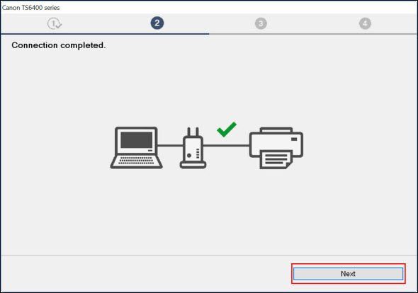 Click Next (outlined in red) to proceed