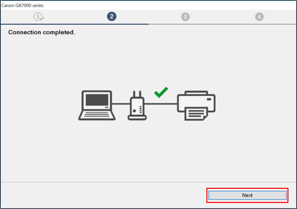 Click Next (outlined in red) to proceed