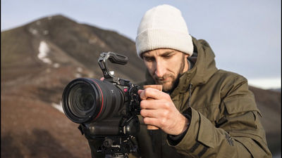 Person Using Canon Cinema Camera