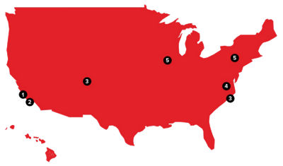 CSO - FSC Locations Map