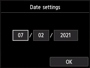 Set the Date / Time on the PIXMA PRO-200