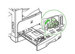 Load paper into the cassette and reinsert cassette properly.