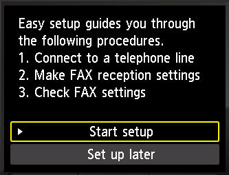 Fax Mode Easy Setup - MX722 / MX922