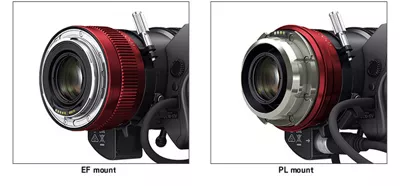EF and PL mount example